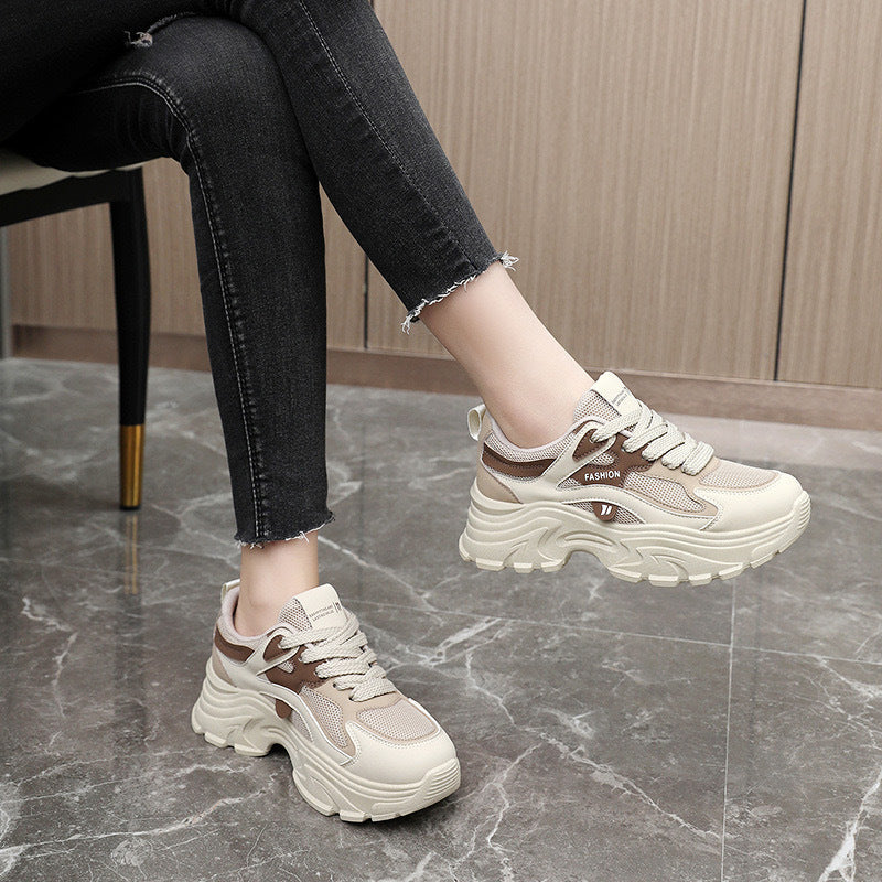 Damen modische Chunky Sneakers mit atmungsaktiver Mesh-Oberfläche und komfortabler Dämpfung Echo Archiv