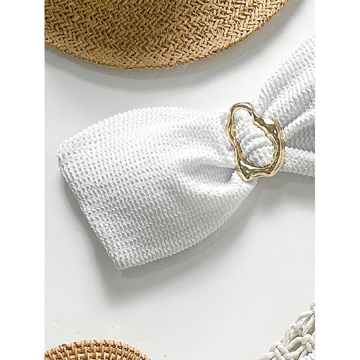 Damen Premium Bikini-Set mit Struktur und Goldverzierung Echo Archiv