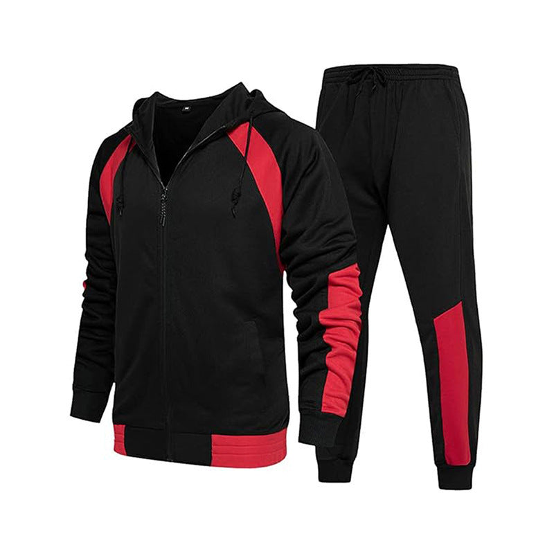 Herren Sportliches Activewear-Set mit Kapuze und Taschen Echoarchiv