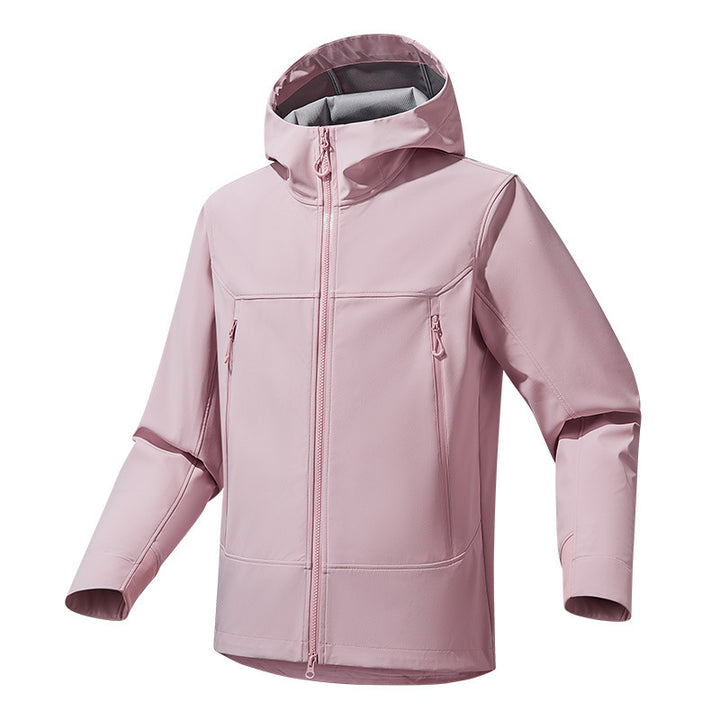 Herren Softshell‑Kapuzenjacke mit Stretch, wind- und wasserabweisender Membran und Zwei‑Wege‑Reißverschluss Echo Archiv