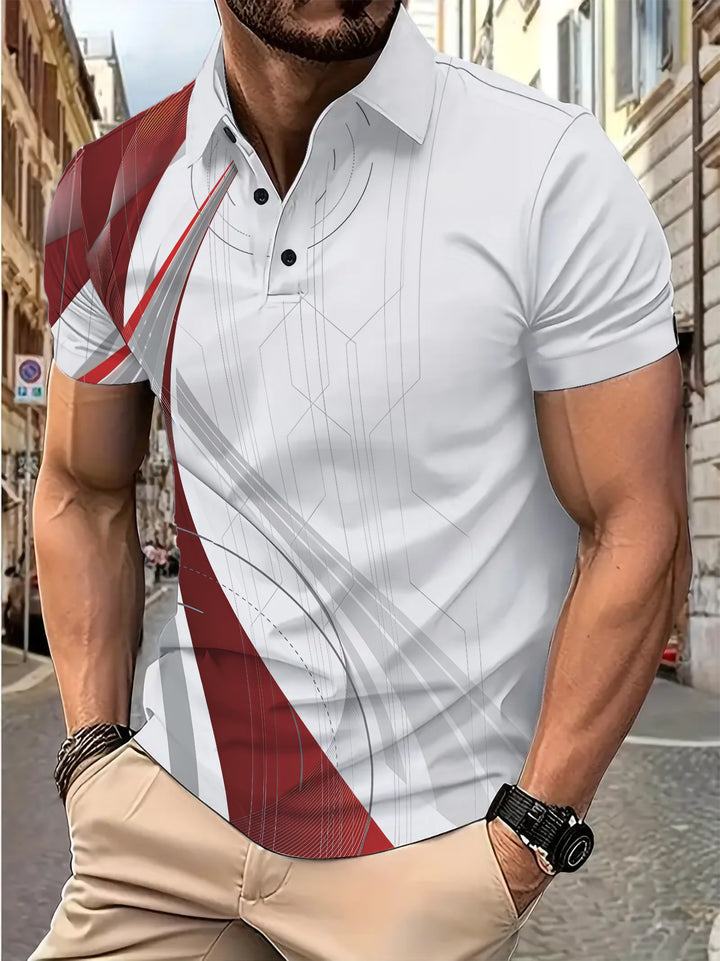 Herren Sportliches Polohemd mit innovativem Design Echoarchiv