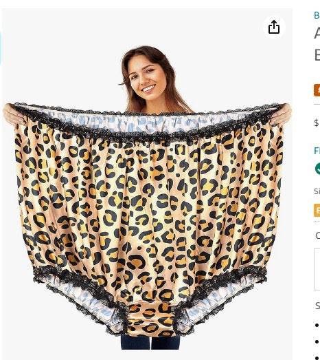 Unisex übergroßer Satin-Spaßslip mit elastischem Bund – Valdoro