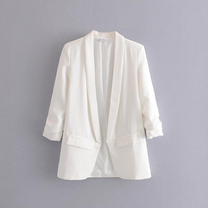 Damen nan taillierter Blazer mit Schalkragen und dreiviertelärmeln Echo Archiv