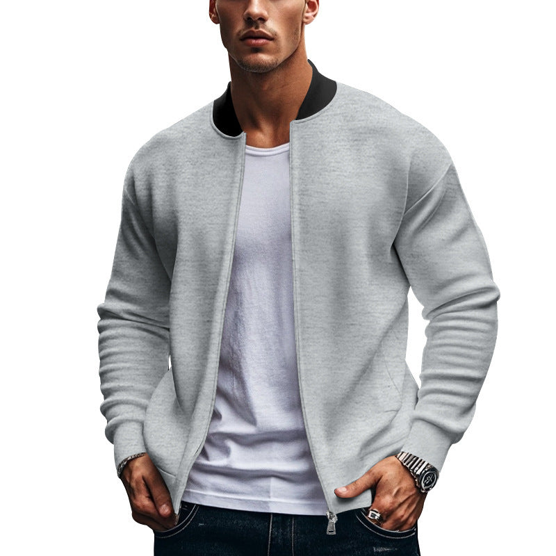 Herren funktionale Sportjacke mit hohem Kragen und Reißverschluss Echoarchiv