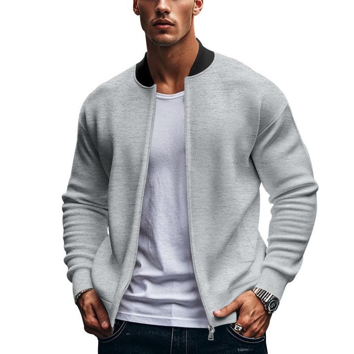 Herren funktionale Sportjacke mit hohem Kragen und Reißverschluss Echoarchiv
