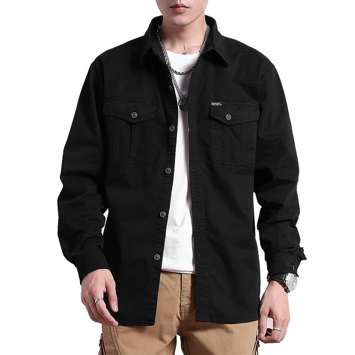 Herren Lockeres Utility-Hemd mit Pattentaschen und Workwear-Details Echo Archiv