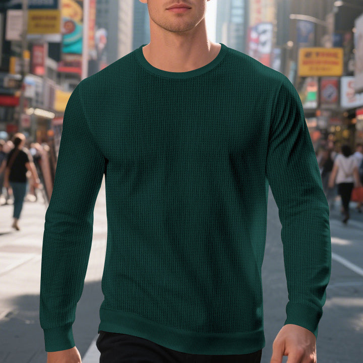 Herren hochwertiger Langarmpullover Echoarchiv