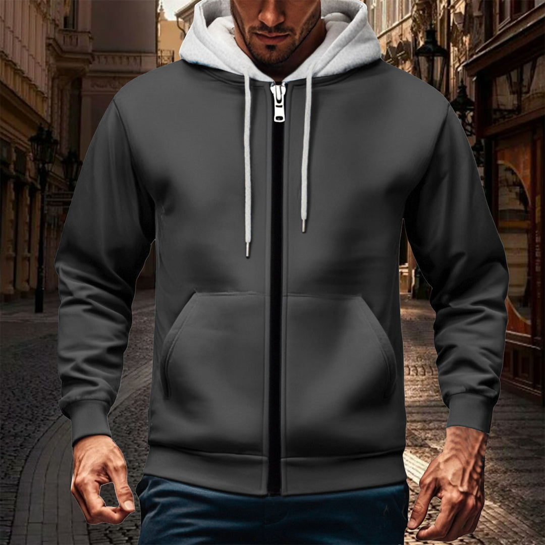 Herren Sportliche Kapuzenjacke mit innovativer Innenfutterverarbeitung Echoarchiv
