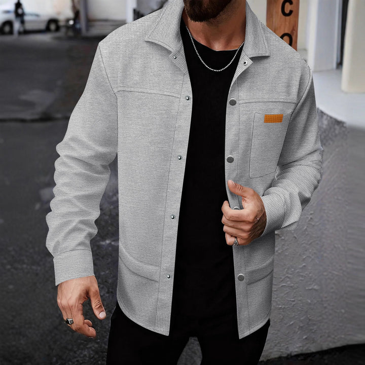 Herren modische Freizeitjacke mit strukturiertem Design Echoarchiv