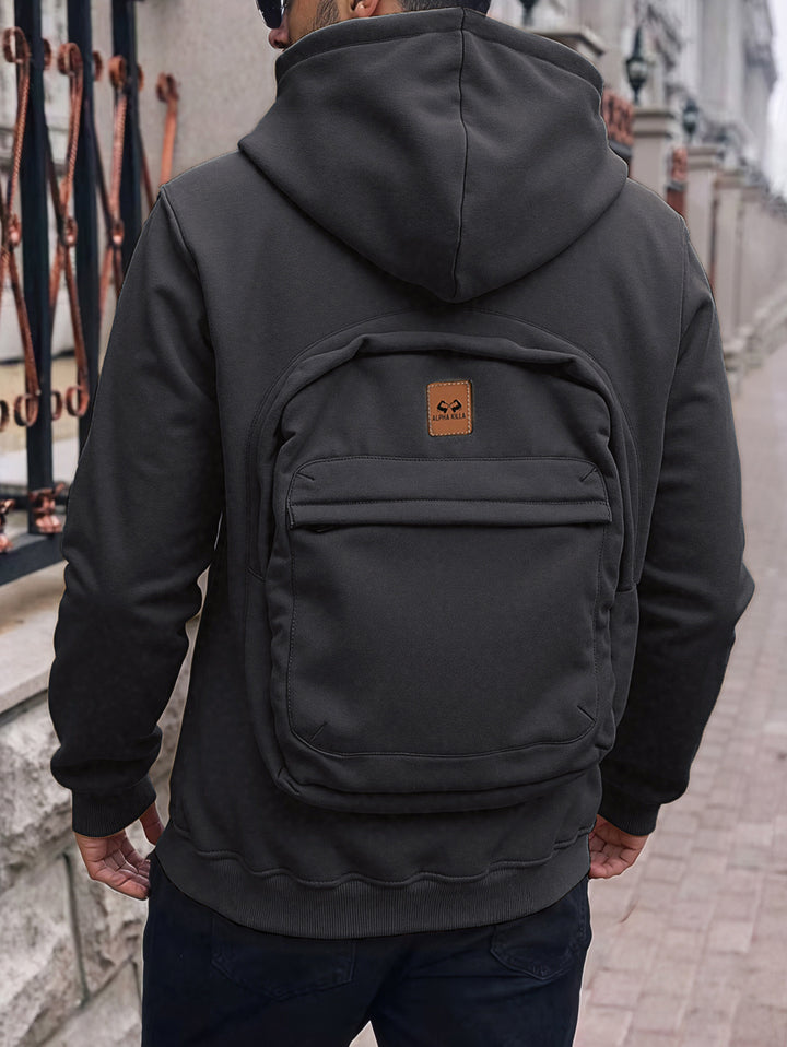 Herren Lässiger Kapuzenpullover mit praktischen Taschen Echo Archiv