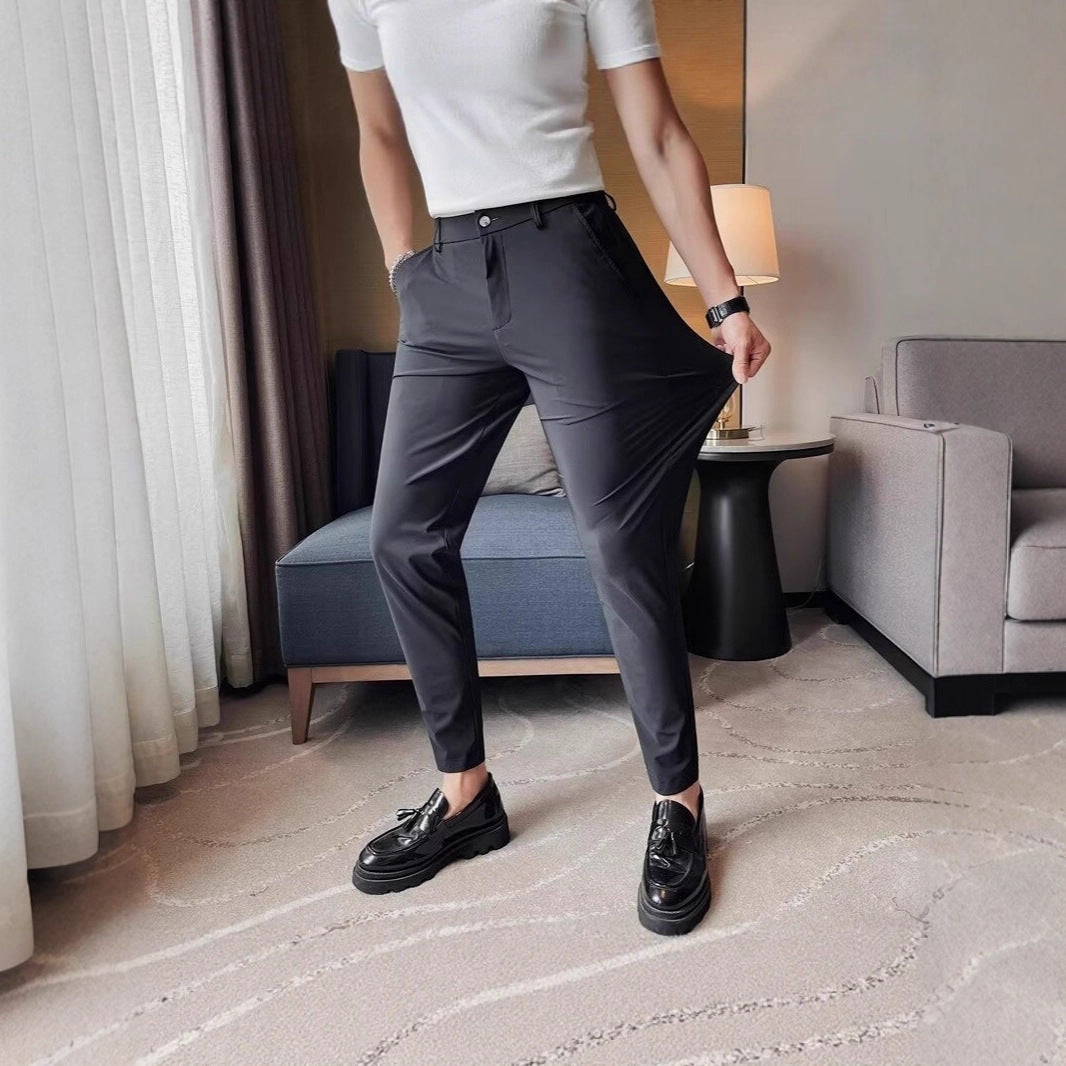 Herren Elegante Slim-Fit Hose Echoarchiv