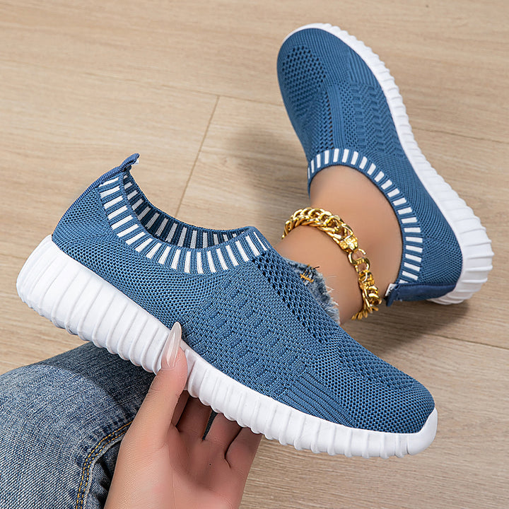 Damen nan elastischer Schlupf-Komfort-Sneaker mit dreidimensionaler Strickstruktur und profilierter Leichtsohle Echo Archiv