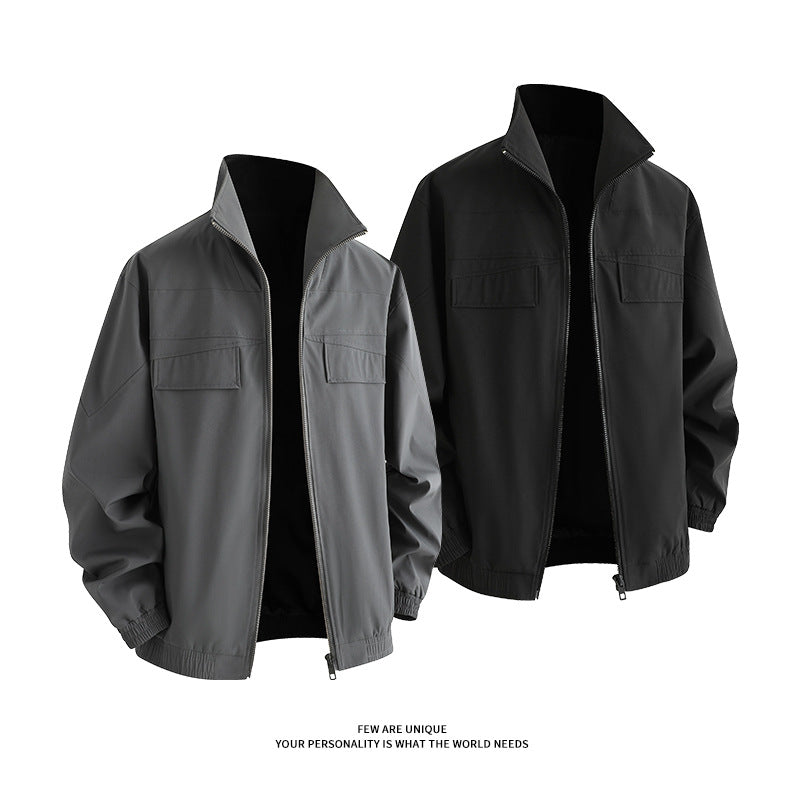 Herren Freizeitjacke mit praktischen Taschen und hohem Kragen Echoarchiv