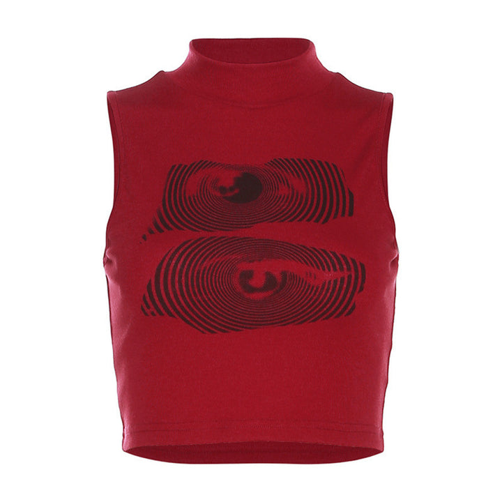 Damen Sportliches Crop-Top Echo Archiv
