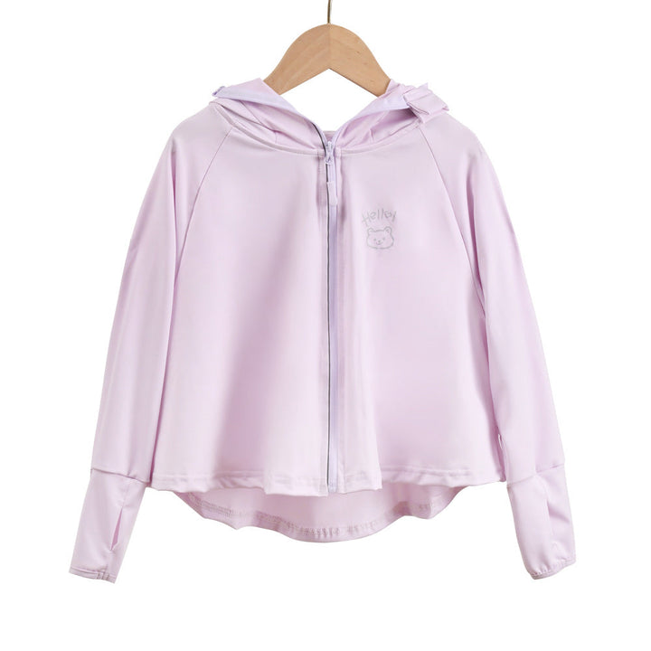 Damen Leichte Sportjacke mit Kapuze und atmungsaktiven Eigenschaften Echo Archiv