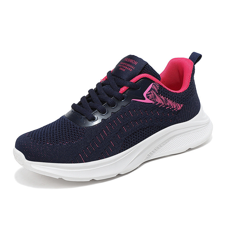 Damen nan nahtloser Strick-Walkingschuh mit atmungsaktivem Maschenoberteil, ergonomischer Wellendämpfung und verstärkter Fersenlasche Echo Archiv