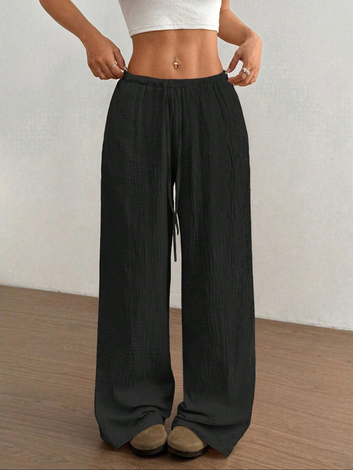 Damen weite, glänzende Palazzo-Hose Echo Archiv