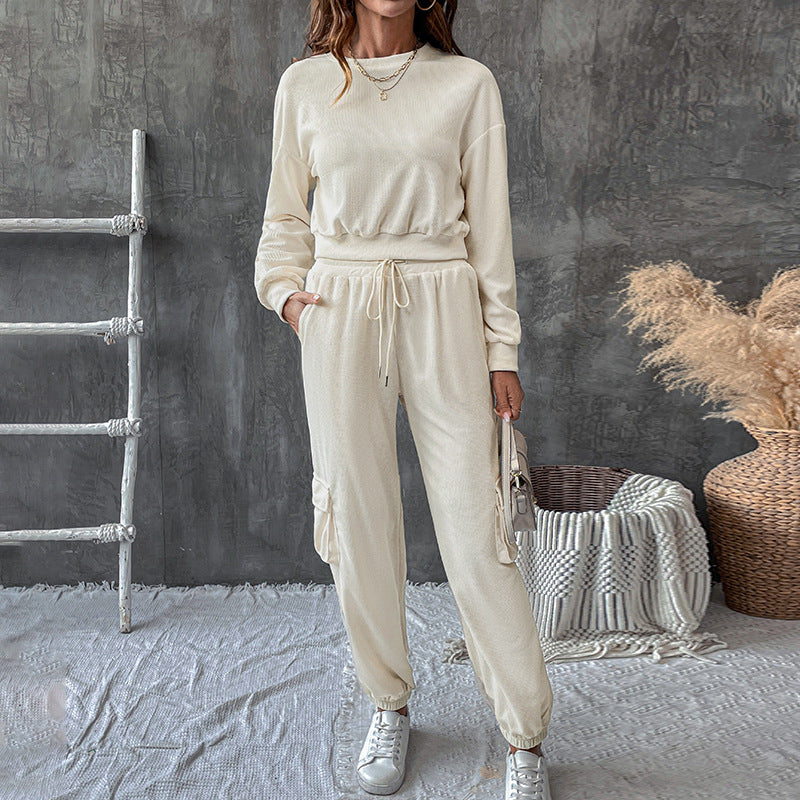 Damen Lässiges Relaxed-Fit Jogginganzug Echo Archiv