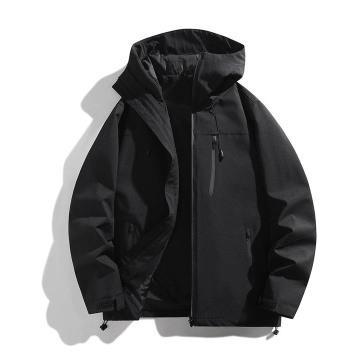 Damen technische Allwetterjacke mit vielseitigem Kapuzendesign und verstellbaren Belüftungsöffnungen Echoarchiv
