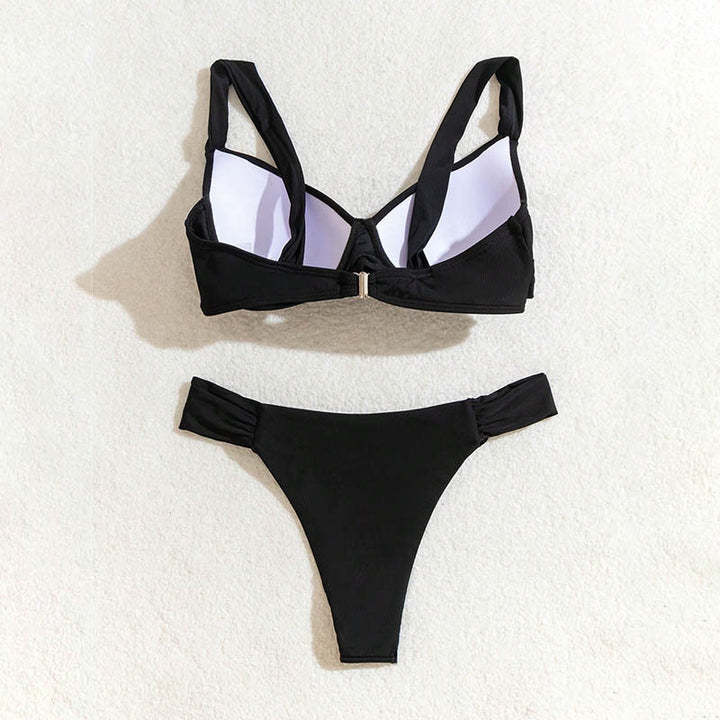 Damen Push-Up-Bikini mit breiten Komfortträgern Echo Archiv
