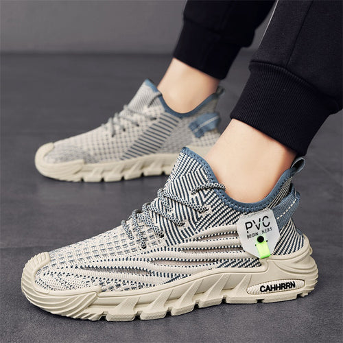 Herren leichte gestrickte Trail‑Sneaker mit sockenähnlichem Einstieg und stoßdämpfender Profilsohle Echo Archiv