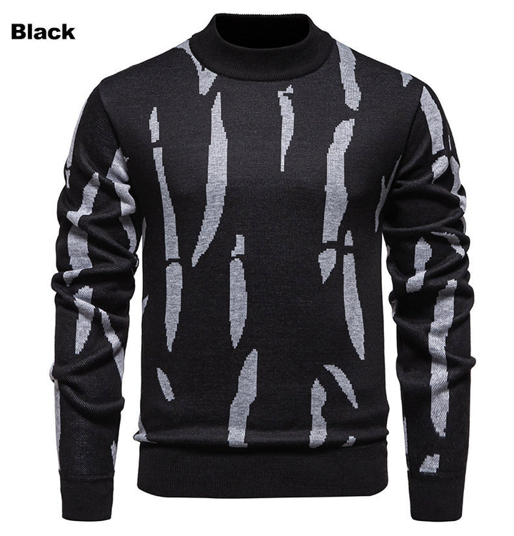 Herren modischer Pullover mit grafischem Muster Echoarchiv