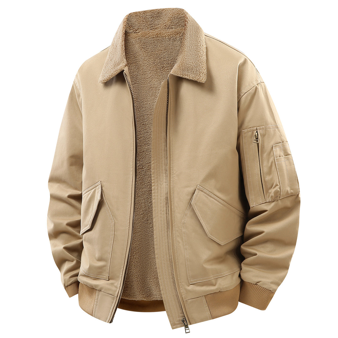 Herren Utility-Jacke mit kuscheligem Innenfutter und vielseitigen Taschen Echoarchiv