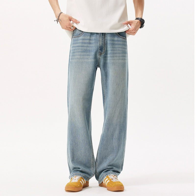 Herren Lässige und bequeme Weitgeschnittene Jeans Echo Archiv