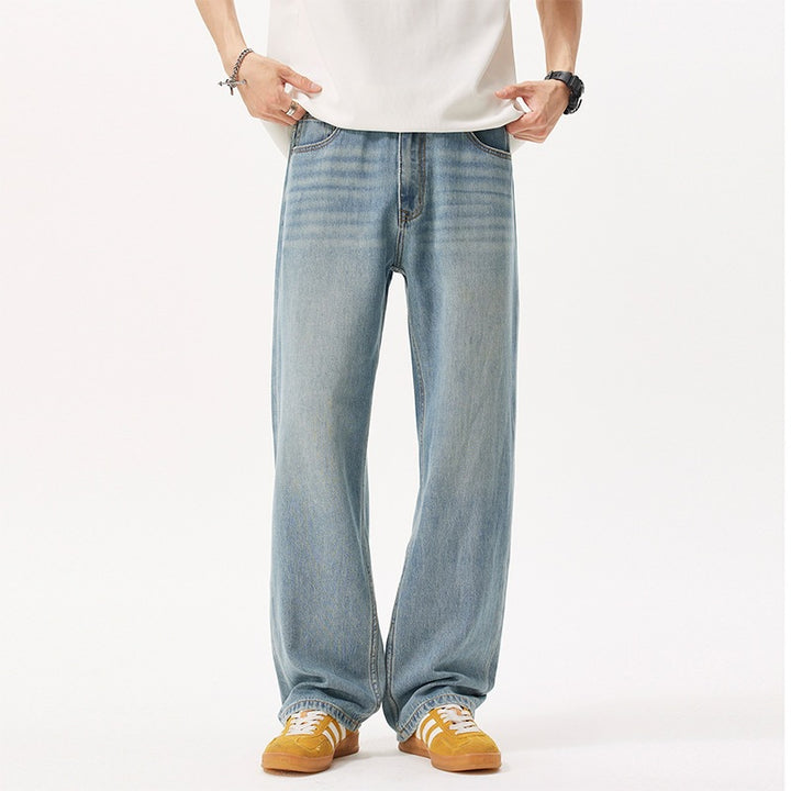 Herren Lässige und bequeme Weitgeschnittene Jeans Echo Archiv