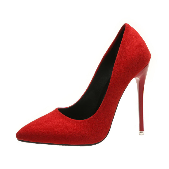 Damen nan spitze Stiletto-Pumps mit Samtoptik und gepolstertem Komfortfußbett Echo Archiv