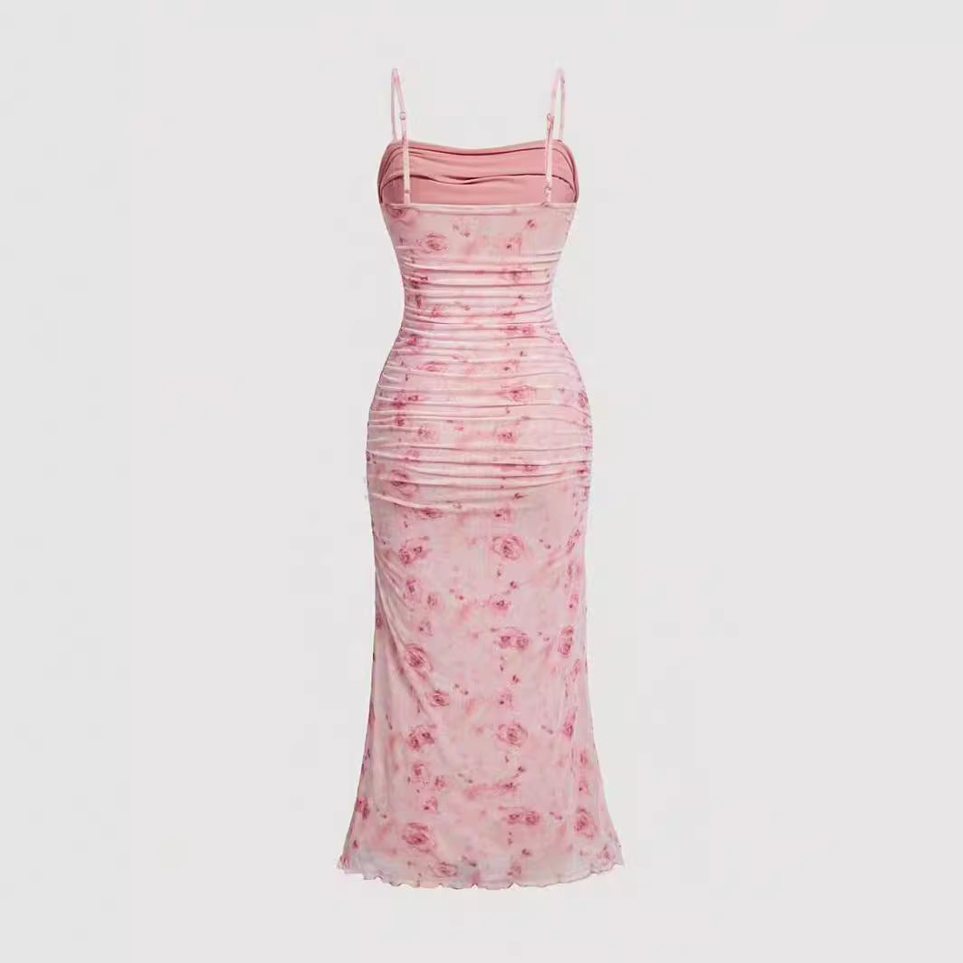 Damen Maxikleid mit raffinierten Rüschendetails Echo Archiv