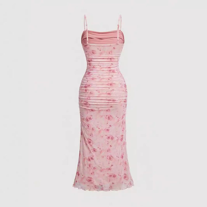Damen Maxikleid mit raffinierten Rüschendetails Echo Archiv