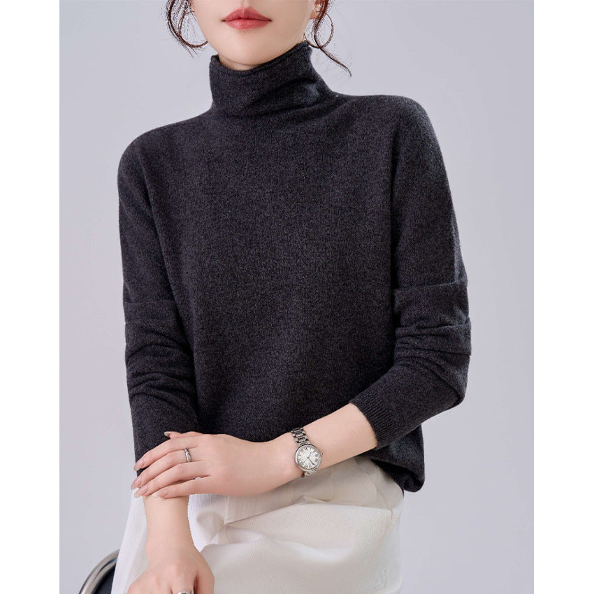 Damen Leichter Kaschmir-Mix Rollkragenpullover mit feinem Soft-Finish und schmaler Silhouette Echoarchiv