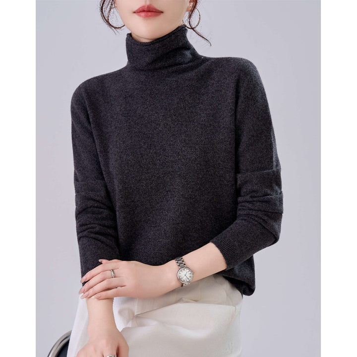 Damen Leichter Kaschmir-Mix Rollkragenpullover mit feinem Soft-Finish und schmaler Silhouette Echoarchiv