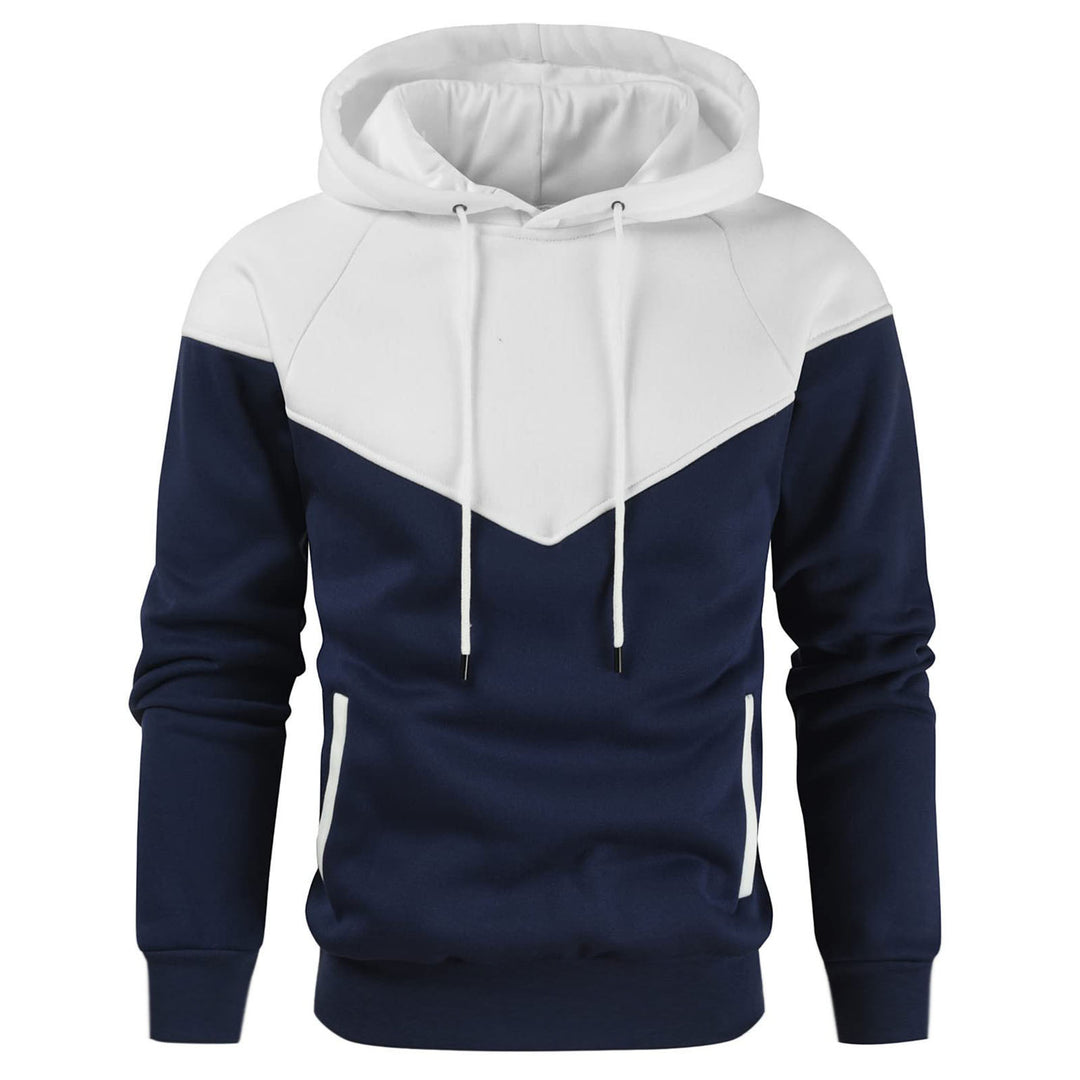 Herren modischer Hoodie mit innovativem Patchwork-Design Echoarchiv