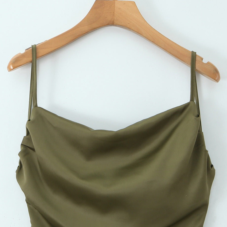 Damen Maxikleid mit elegantem Wasserfallausschnitt und schwingendem Rock Echo Archiv