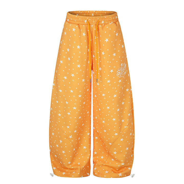Damen Weite Palazzo-Loungehose mit Komfortbund, Tunnelzug und verstellbarem Saum Echoarchiv