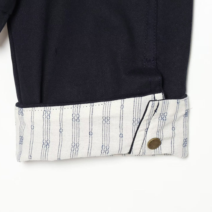 Damen Cropped Boxy-Fieldjacke mit Stehkragen, aufgesetzten Taschen und goldenen Details Echoarchiv