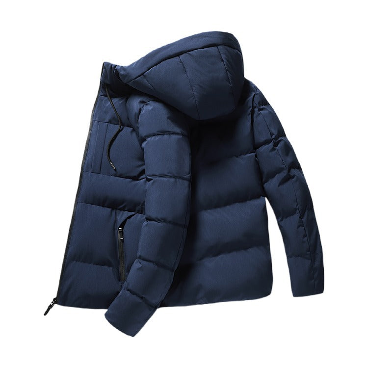 Herren isolierte Steppjacke mit praktischer Kapuze Echoarchiv