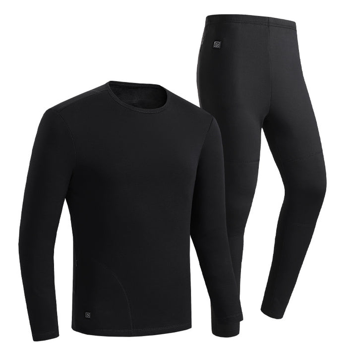 Damen Eng anliegendes Thermo-Funktionsset mit Langarmshirt und hoher Thermoleggings Drune