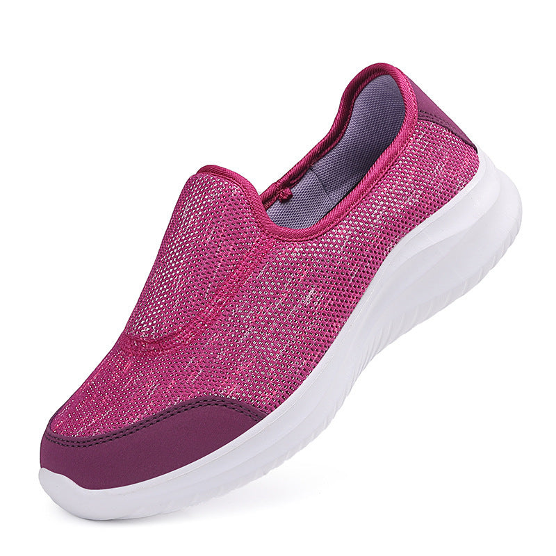 Damen nan eleganter Schlupfsneaker mit elastischen Zierbändern, atmungsaktiver Strickkonstruktion und gedämpfter Komfortlaufsohle Echo Archiv