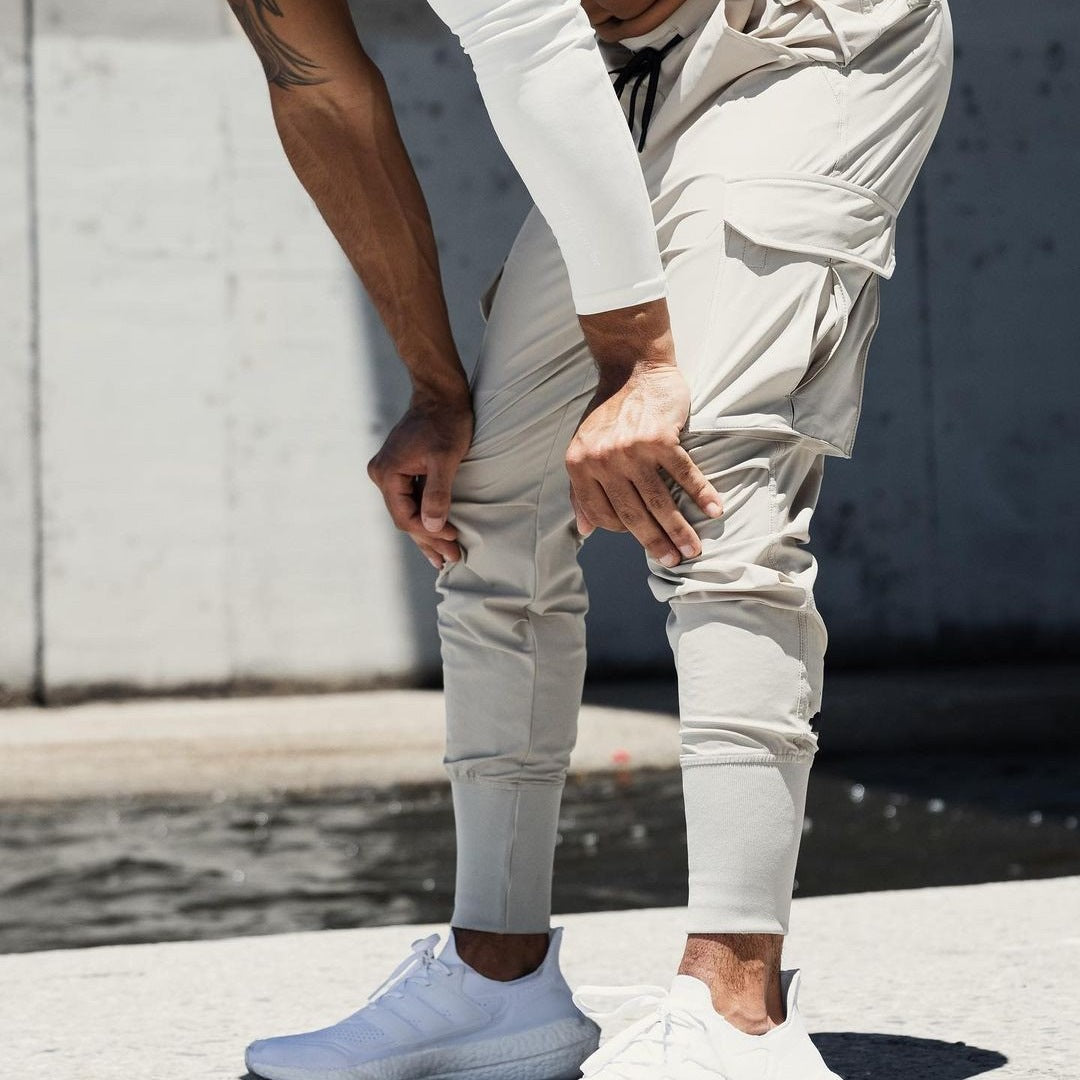 Herren verstellbare Cargo-Jogger-Hosen Echoarchiv