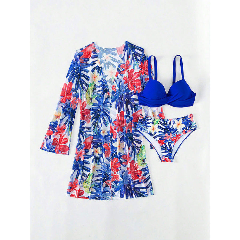 Damen Bikini-Set mit innovativem Design und floralem Print Echo Archiv