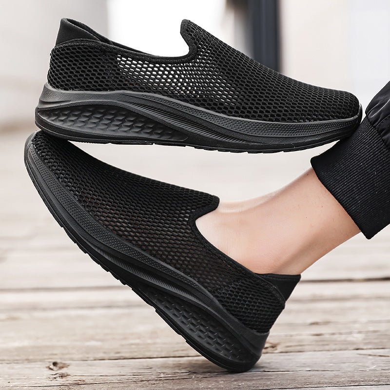 Herren nan atmungsaktiver Netz-Sportschuh mit Schlupfform und stoßdämpfender Laufsohle Echo Archiv