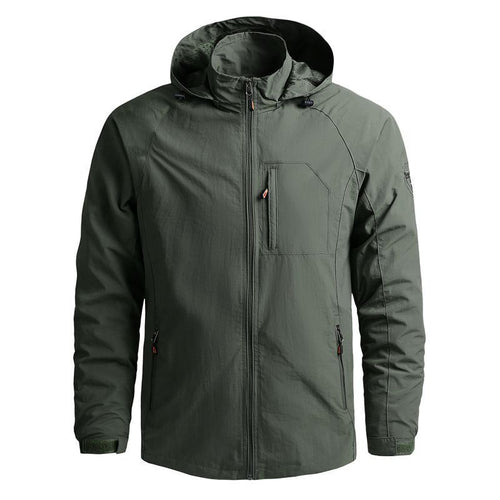 Herren Leichte Funktions-Kapuzenjacke im Fieldstil mit Brustfach – Taviero