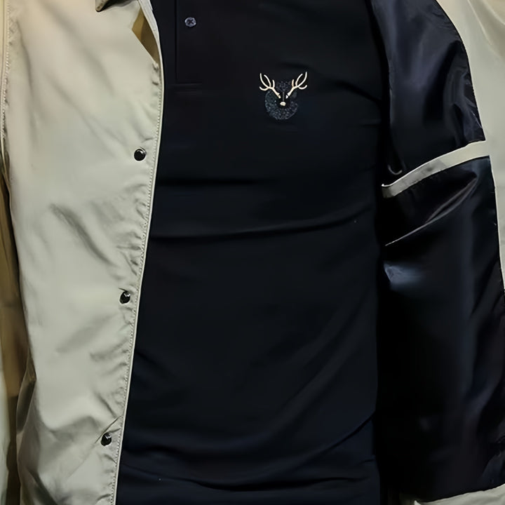 Herren Leichte Coachjacke mit Druckknopfleiste, Hemdkragen & windabweisender Mikrofaser Echoarchiv
