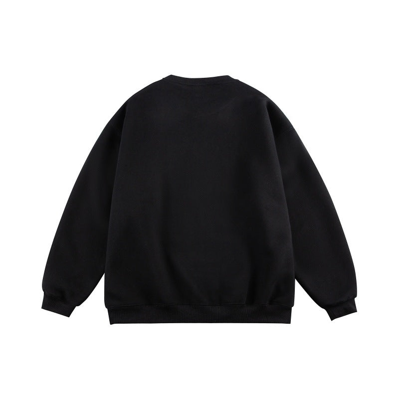 Unisex Oversize-Kuschel-Sweatshirt mit großflächigem Typo-Print und weichem Fleece-Innenfutter Echoarchiv