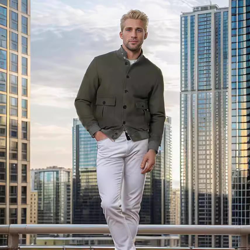 Herren modische Wolljacke mit warmem Innenfutter Echoarchiv