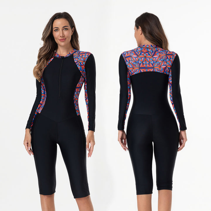 Damen Sportlicher Langarm-Seesuit Echo Archiv