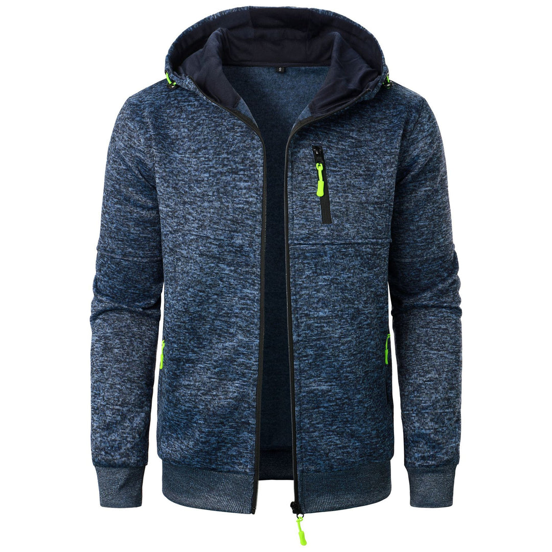 Herren Sportliche Kapuzenjacke mit innovativem Strukturdesign und praktischen Taschen Echoarchiv